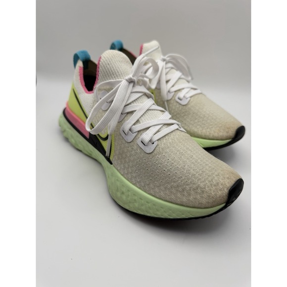 Nike Shoes - Nike React Infinity Run Flyknit White Volt Pink Women's Running Shoes Size 8